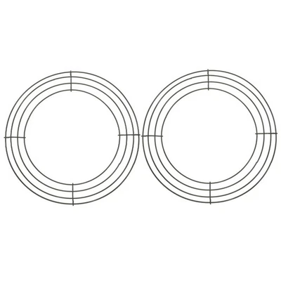 2Pcs Wreath Form for DIY Crafts Wire Frame for Christmas and Weddings - image 1 of 4