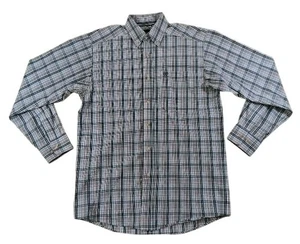 Camisa Ariat Pro Series Western Para Mujer S/P Pequeña Cuadros Manga Larga Botón Gris - Imagen 1 de 8