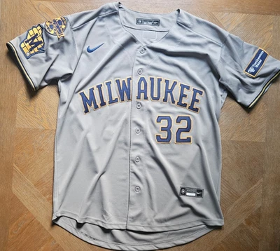 Camiseta deportiva de novato Jacob Misiorowski #32 Milwaukee Brewers para hombre Uecker "The Miz" 🔥⚾ Foto 1 de 4