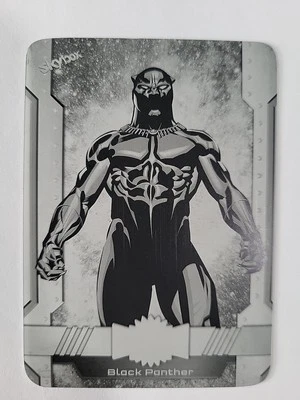 2024 Marvel Metal Universe Avengers Black Panther #108 Black Printing Plate 1/1  - Image 1 of 2