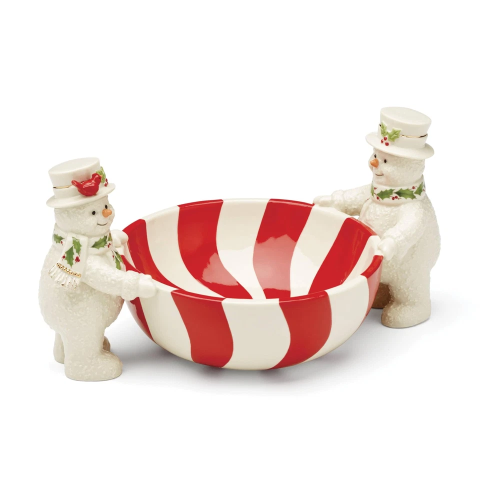 Lenox 896363 Happy Holly Days Treat Bowl Ivory Christmas & 1 Count Ivory