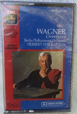 EMI Angel-Wagner-Berliner Philharmoniker-Karajan-Cassette Tape-NEW-Promo Ed - Image 1 of 4