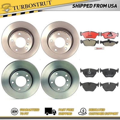 Kit de pastillas de freno rotores de freno delanteros traseros OE Brembo Prime para BMW Z4 BMW 2003-2005 Foto 1 de 4