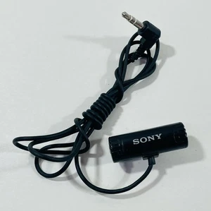 Vintage Sony Clip On Stereo Microphone Tie Lapel Collar Tested Working - Picture 1 of 7