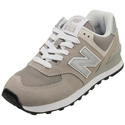 Zapatillas New Balance Gris Plata Mujer Estilo 574 - Imagen 1 de 4
