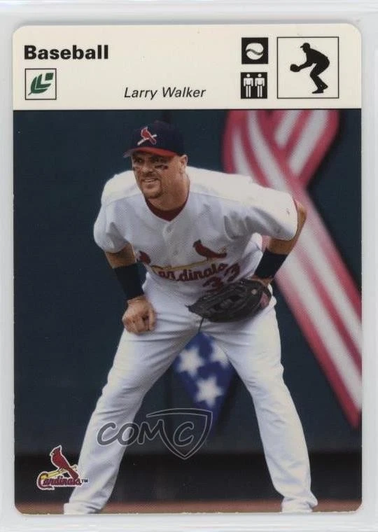 2005 Leaf Sportscasters White Fielding Ball /60 Larry Walker #26 HOF - Image 1 of 2