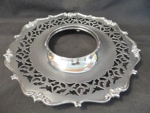 ANTIQUE MADE FOR Tiffany & Co. STERLING RARE CENTER BOWL VASE SURROUND 11" 449G - Picture 1 of 6