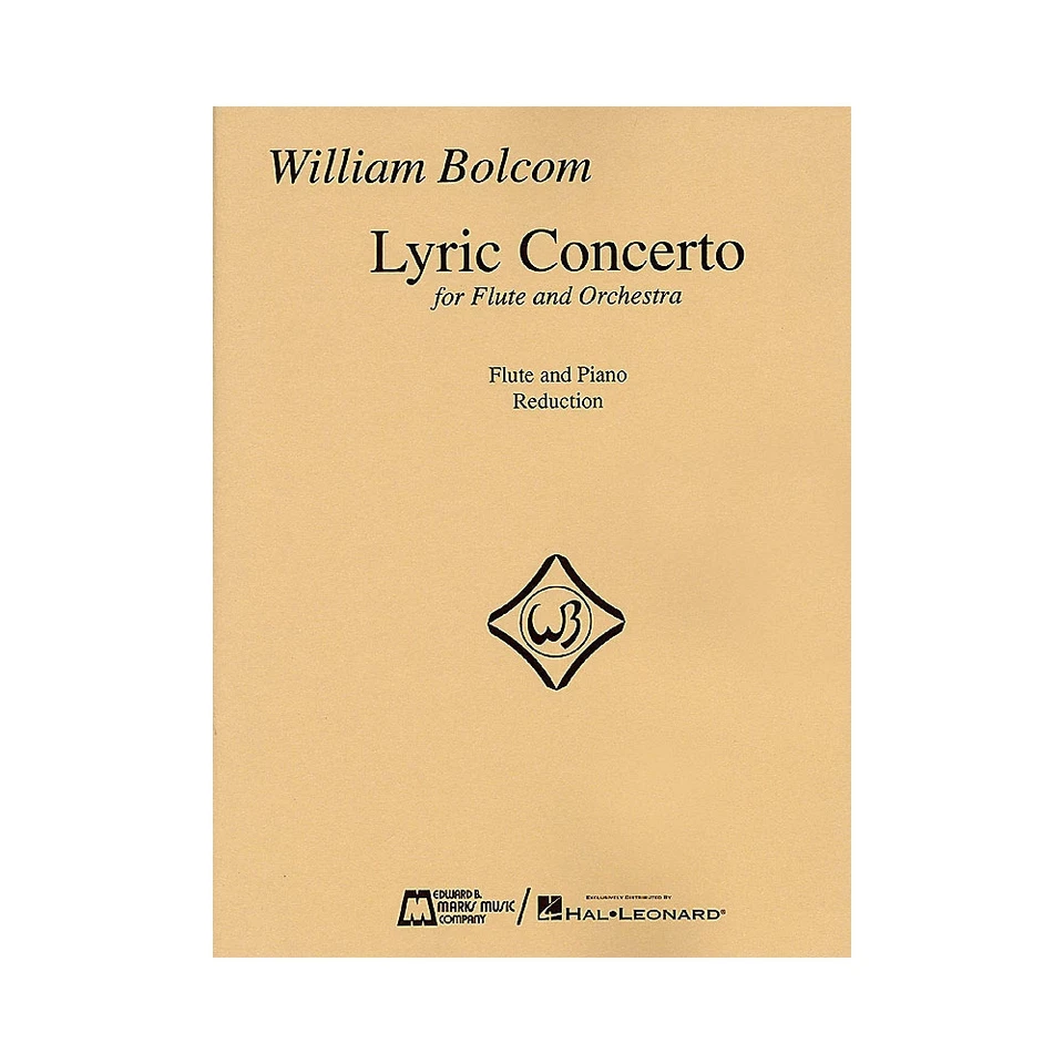 William Bolcom  Lyric Concerto for Flute/Orchestra Piano Reduction Woodwind Solo - Image 1 of 1