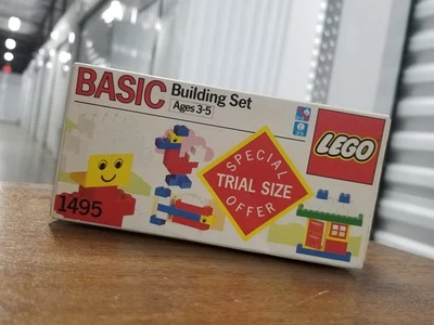 LEGO 1495 Basic Building Special Trial Size Box VINTAGE 1988 WHITE SEALED Dog US - Image 1 of 4