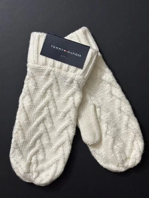 Tommy Hilfiger Invierno Marfil Tejido Mitones - Mujer’s Talla Única Foto 1 de 4