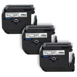 3 Cartouche à ruban pour Brother M-K221 noirblanc - Afbeelding 1 van 9