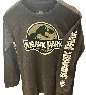 Camiseta Gráfica Parque Jurásico Gris Oscuro Película Manga Larga Juvenil Talla XL Foto 1 de 3