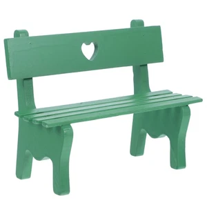 Outdoor Decor Mini Wooden Garden Bench Small for Figurine Porch Chair Maniature - Picture 1 of 12