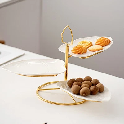  1 Set of Cake Serving Stand Dessert Tray Snacks Storage Tray Fruit Container - Image 1 of 4