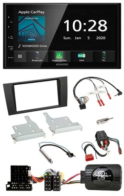 Kenwood Bluetooth Lenkrad DAB USB 2DIN Autoradio für Audi A4 99-01 BOSE Vollakti - Bild 1 von 4