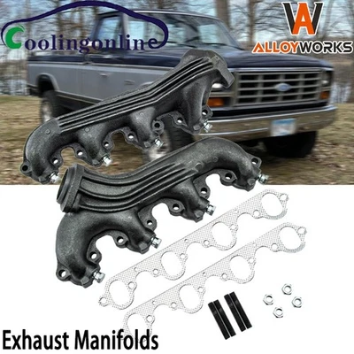 Par de colectores de escape para camioneta Ford serie F 1980-1987 serie E 460ci V8 7,5 L Foto 1 de 4