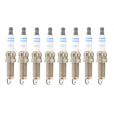 8 pc Bosch Double Platinum Spark Plugs for 2010-2012 BMW 750i xDrive 4.4L V8 gn - Image 1 of 4