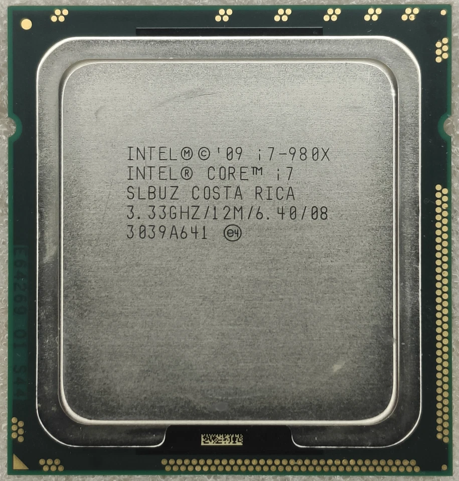 Intel Core i7-980X Extreme Edition SLBUZ Six Core 3.33 GHz Socket B LGA1366 CPU - Image 1 of 2