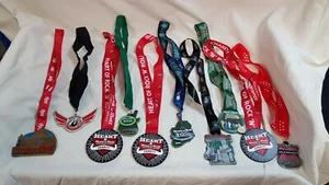 Job Lot 10x ROCK 'n' ROLL Assorted Marathon Medal Lanyards (#7) - Picture 1 of 16