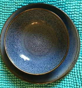 THRESHOLD ~ BELMONT BLUE STONEWARE SALAD PLATE - Picture 1 of 6