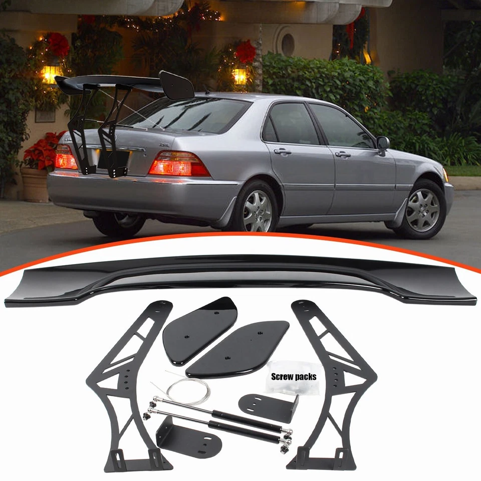 ADJUSTABLE GT RACING SPOILER WING CHASSIS MOUNTED KITS FIT FOR ACURA RL 98-03 - Image 1 of 4