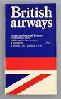 BRITISH AIRWAYS INTERCONTINENTAL AIRLINE TIMETABLE SUMMER APRIL 1978 SEAT MAP BA