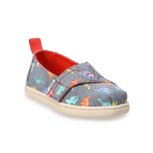 TOMS Dino Bones Baby/Kleinkind leuchten im Dunkeln Alpargata Schuhe - Bild 1 von 5