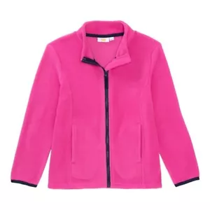 Kids Girls Fleece Jacket Sweatjacket Jacket Bags 98/104 110/116 122/128 134/140 - Picture 1 of 1
