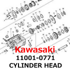 ?New?Kawasaki Genuine 2014-2023 Kx85 Cylinder Head 11001-0771 Direct From Japan