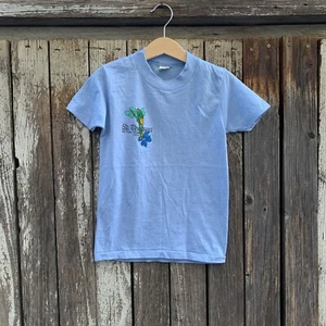 Vintage 80s St. Thomas US Virgin Island Parrot Kids Youth T-Shirt Deadstock 12 - Picture 1 of 7