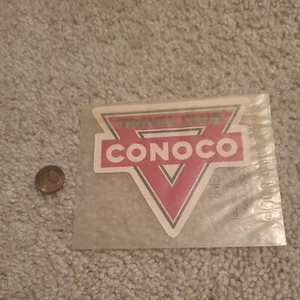 Nice Vintage Conoco Travel Club Sticker. Rare - Picture 1 of 2