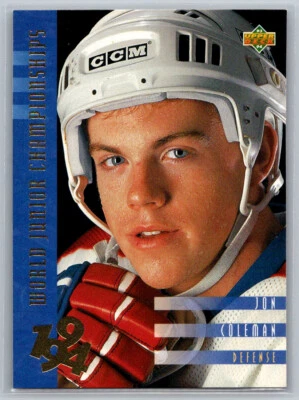 1993-94 Upper Deck RC 563 USA Rookie Jon Coleman - Image 1 of 2