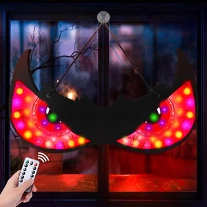 Halloween Decorations Flashing Spooky Eyes Lights, Hanging Eyes Window Lights... - Picture 1 of 7