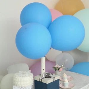 10 MATTE BLUE 18" Round Latex Balloons Events Party Wedding Decorations Supplies - Picture 1 of 6