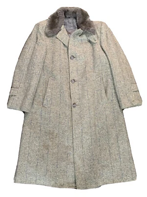 Vintage Inca Paca Timme Tuft Alpaca Pile Trench Trenchcoat Jacket Mens Size XL - Image 1 of 4