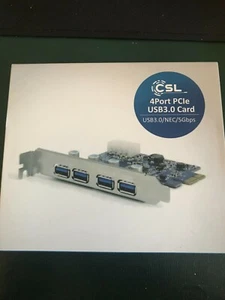 4 Port PCIe USB3.0 Card 5Gbps - Afbeelding 1 van 2