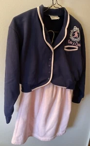 VINTAGE DEB Girls Outfit ( 2 Piece)  Crop Jacket & Skirt, Size Small - Picture 1 of 14