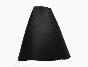 Manguito de cambios negro hilo cuero auténtico para VOLVO S40 II 2004-2012 - Imagen 1 de 1