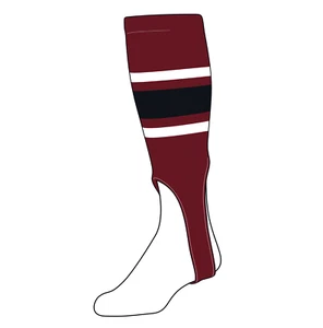 TCK Baseball Stirrups Medium (200E, 7in) Cardinal, White, Black - Picture 1 of 1