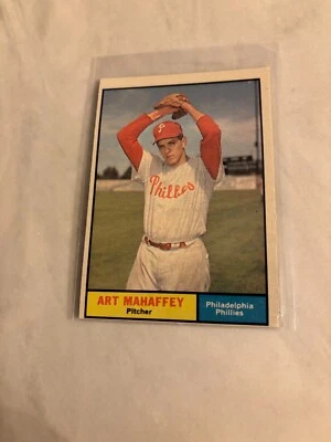 1961 Topps baseball #433 Art Mahaffey Philadelphia Phillies- excellent condition - Image 1 of 4