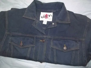 GINO'S HOCHWERTIGE JEANS VINTAGE RETRO CA. 95 - M - JEANSJACKE NEU IN KUNSTSTOFF  - Bild 1 von 7