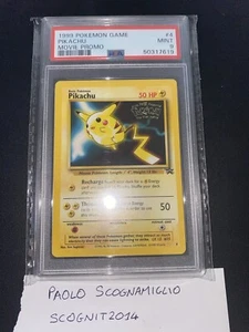 Pikachu Blackstar Promo Psa 9 Pikachu WB - Foto 1 di 5
