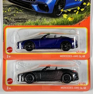 Matchbox / Mercedes-AMG SL 63 / Set of 2 / Blue & Black - Picture 1 of 2