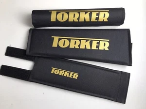 Torker Bmx Pad Set Black Oldschool REPOP Tange Koizumi  PK Ripper Kuwahara Gold - Picture 1 of 9