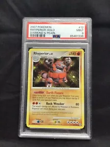 Pokemon Cards: Diamond and Pearl Rare Holo: Rhyperior 12/130 PSA 9 - Picture 1 of 6