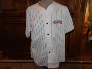 Vtg 90's Starter Sewn San Antonio Spurs BASEBALL Style NBA Jersey XL Autographed - Picture 1 of 10