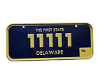 1979 Delaware 11111 The First State Mini Bicycle Cereal License Plate