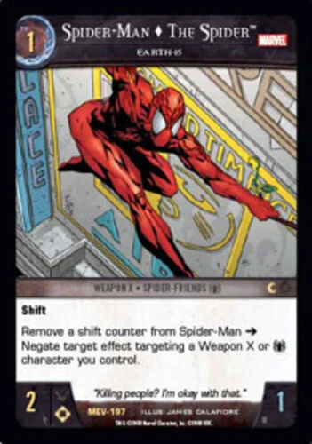 VS System: Spider-Man  The Spider, Earth-15 [Played] Marvel Evolution TCG CCG Cl - Image 1 of 1