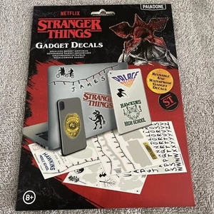 New Stranger Things Gadget Stickers Decals Waterproof Reusable Removable Set - Picture 1 of 2