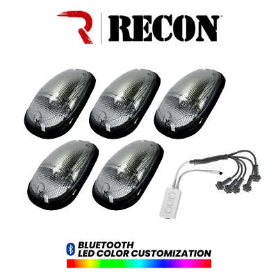 2003-2018 Dodge Ram HD 2500 3500 5pc RGM LED Cab Roof Lights w/ Clear Lenses - Image 1 of 4